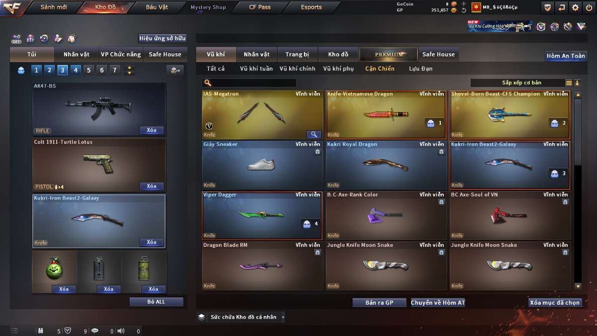 shop acc cf uy tin gia re